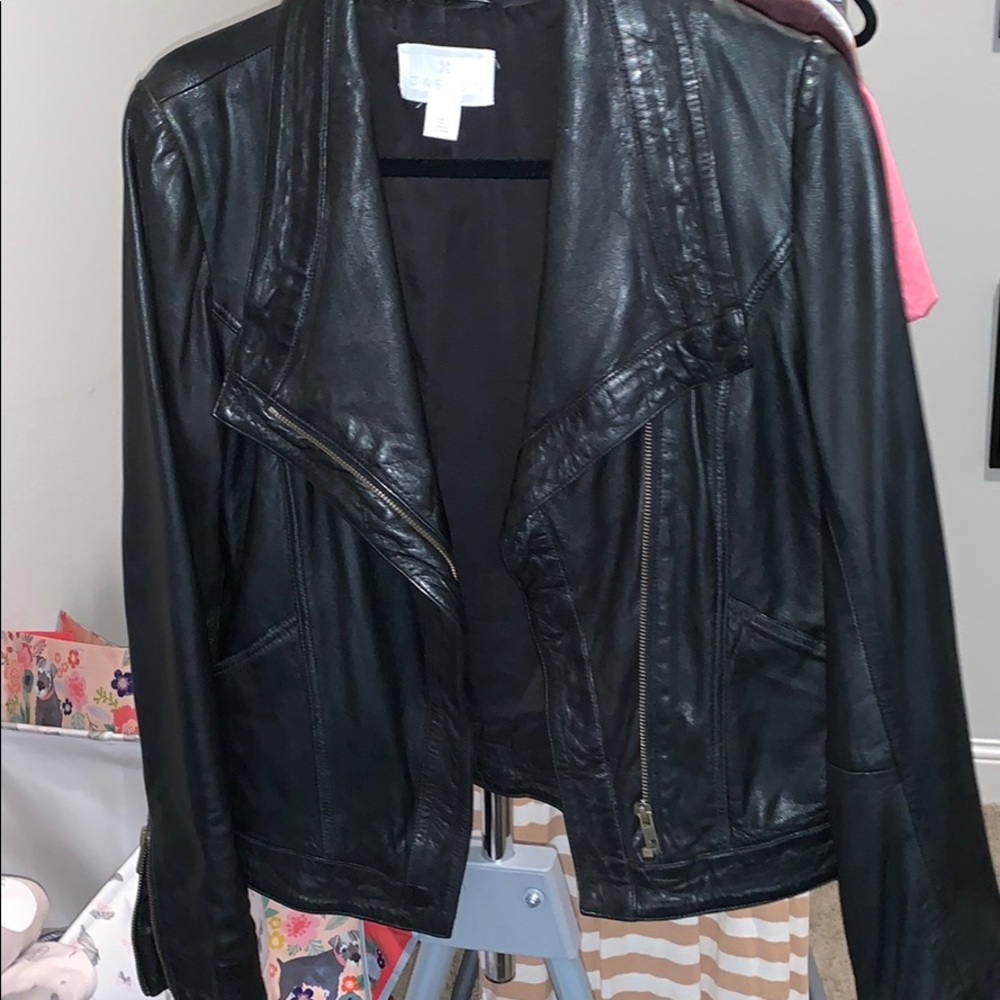 Leather Moto Jacket